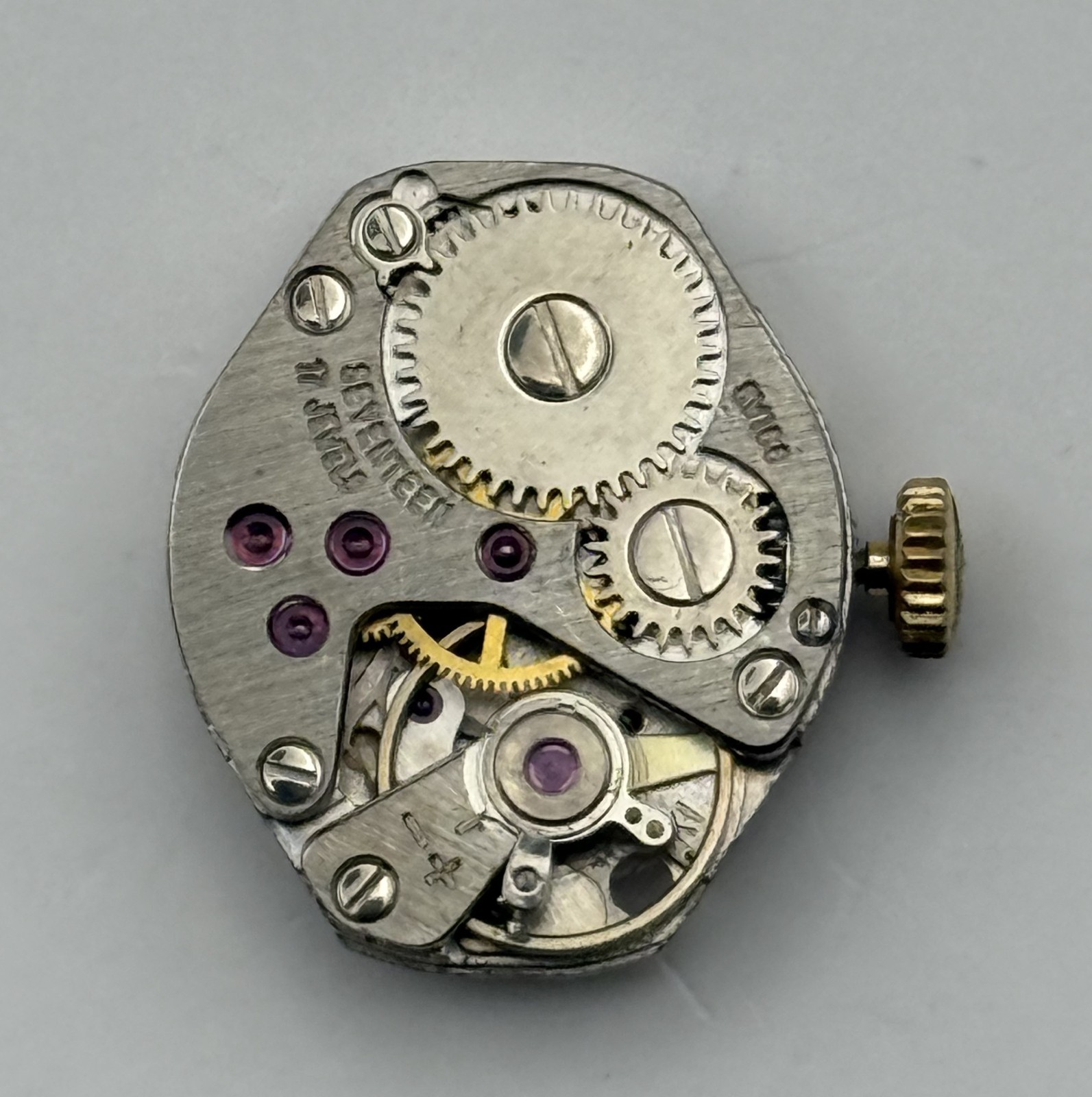 FHF 60 Watch Movement Regency 17 Jewels Swiss Manual Wind Parts Repair 15.3mm