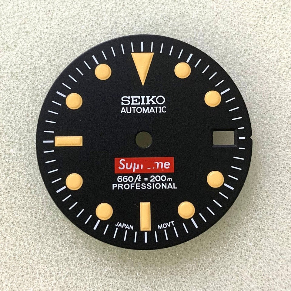 28.5mm Retro Watch Dial Green Luminous for Nh36 Nh35 Movement Watch Accessories