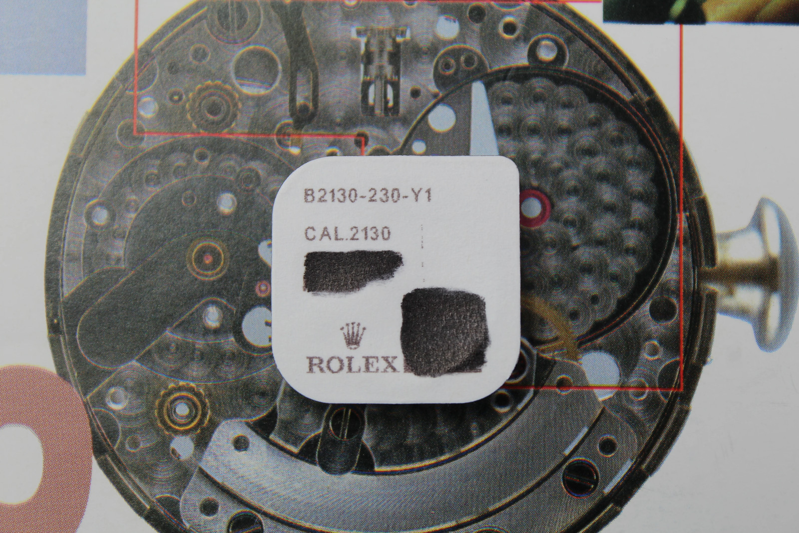 NEW Rolex 2130-230 Original Slider in Blister 2135