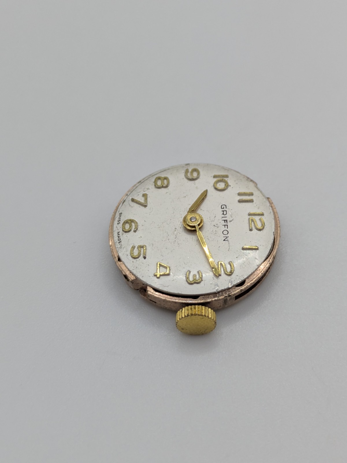 FHF 351 Griffon Manual Wind Watch Movement Swiss Made 17 Jewels Untested 19.5mm