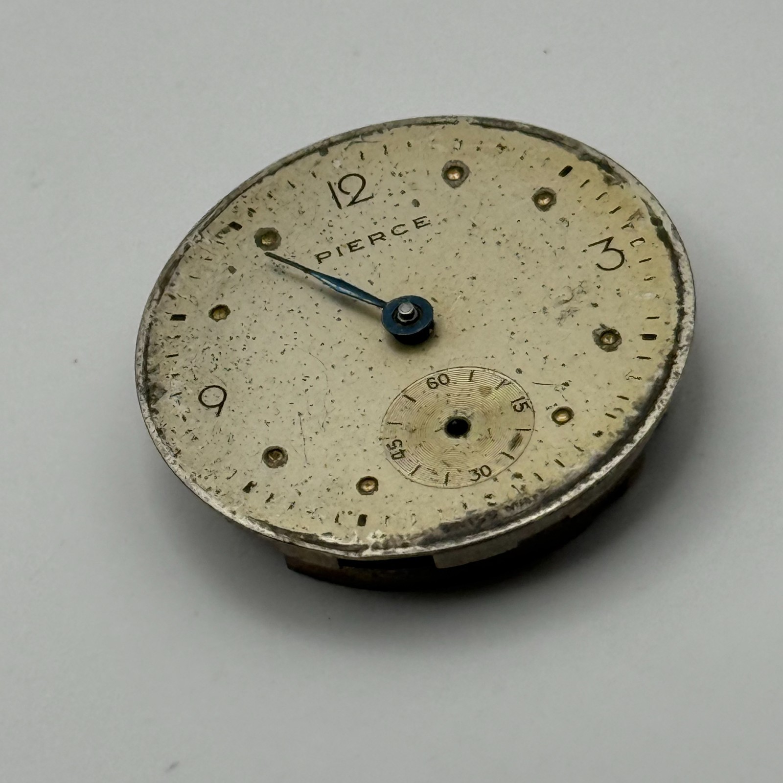Pierce Watch Movement Swiss 15 Jewels Sub Seconds Manual Wind Parts 23.6mm