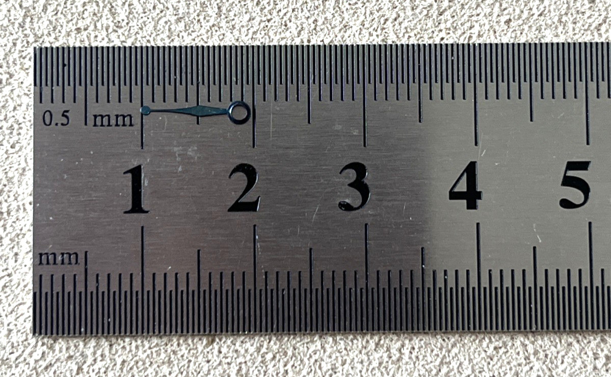Waltham Watch Hand Blue 9 mm (Total Length 10 mm)