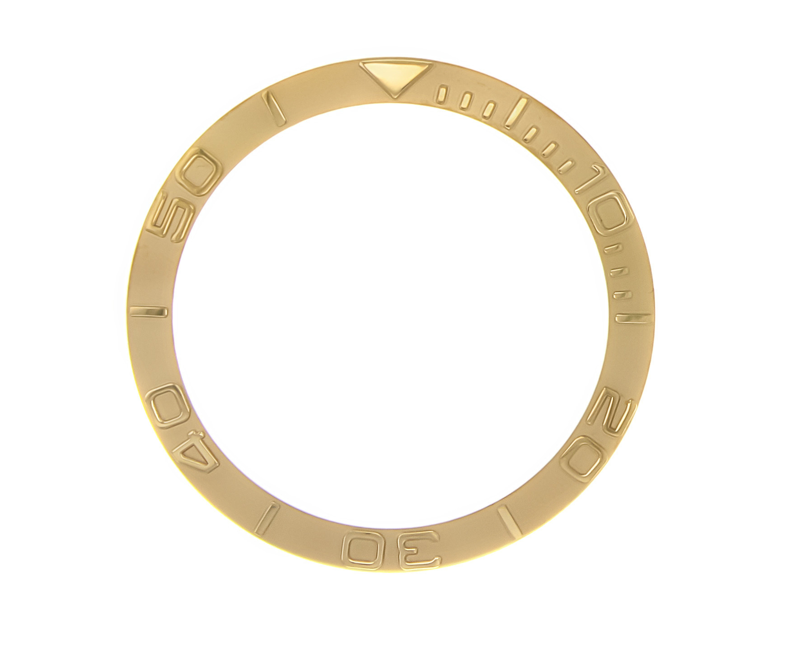 BEZEL INSERT FOR ROLEX YACHTMASTER 16800 16803 16808 16610 16613 16618 GOLD
