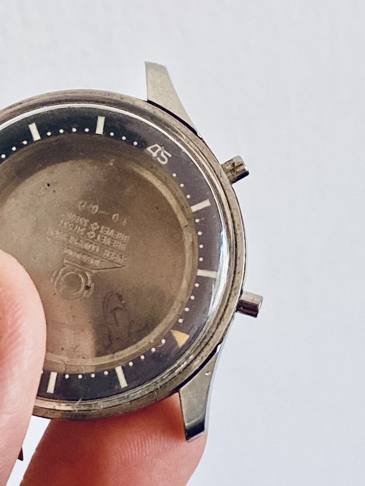 VINTAGE 36mm ETA Stainless Steel SUPERCOMPRESSOR DIVER SUMMIT 10-67 CASE