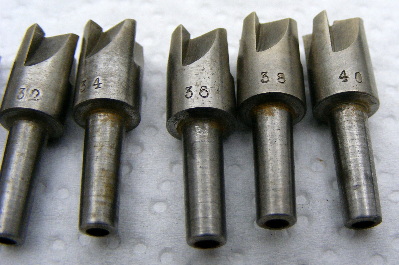 Vintage Pivot cutter set of 7 pieces,4.5 shank watchmaker Lorch/ Boley lathe