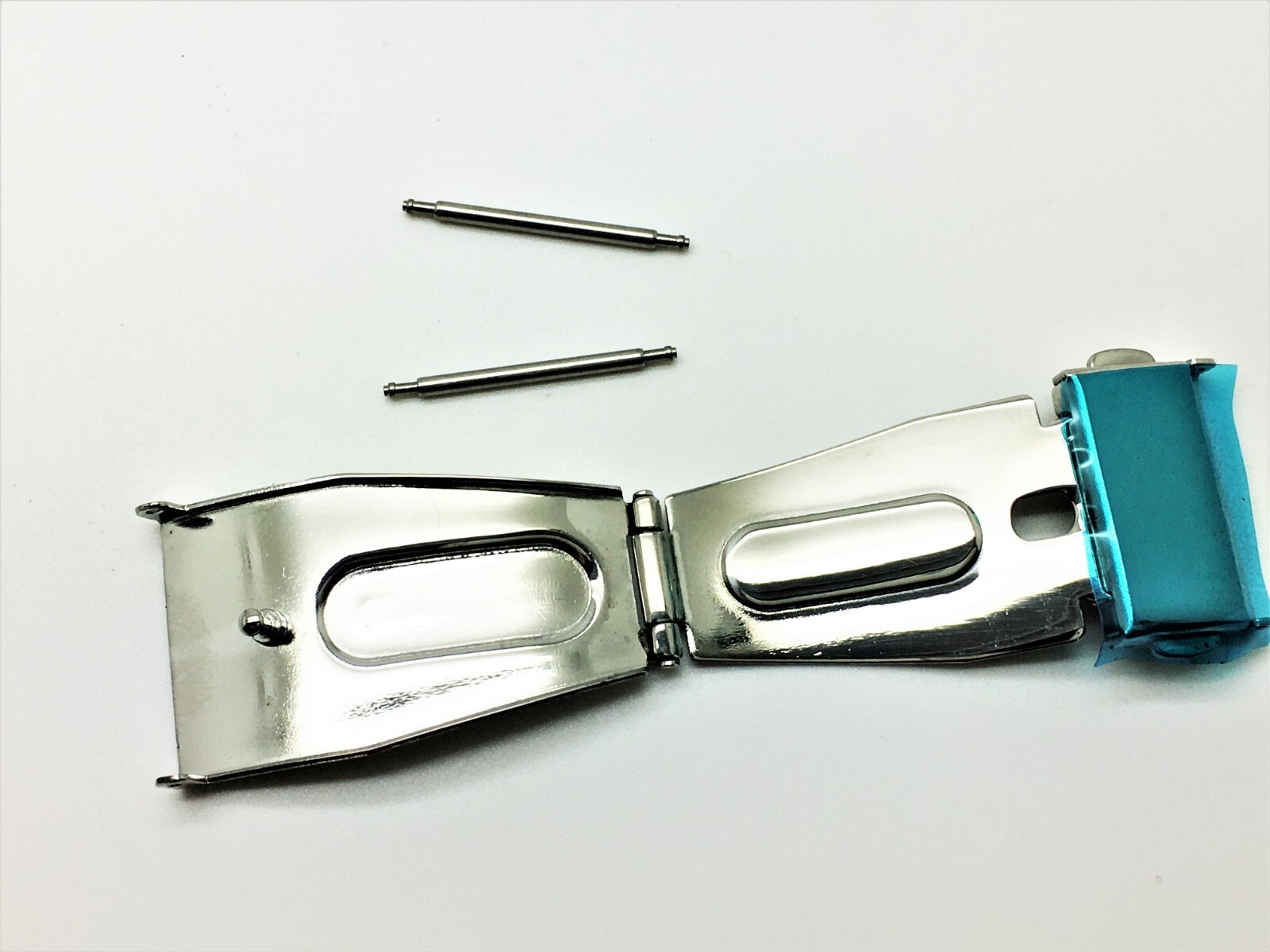 WATCH PARTS 20MM BUCKLE “GENERIC” NEW WATCH BUCKLE STAINLESS STEEL WITH PINS