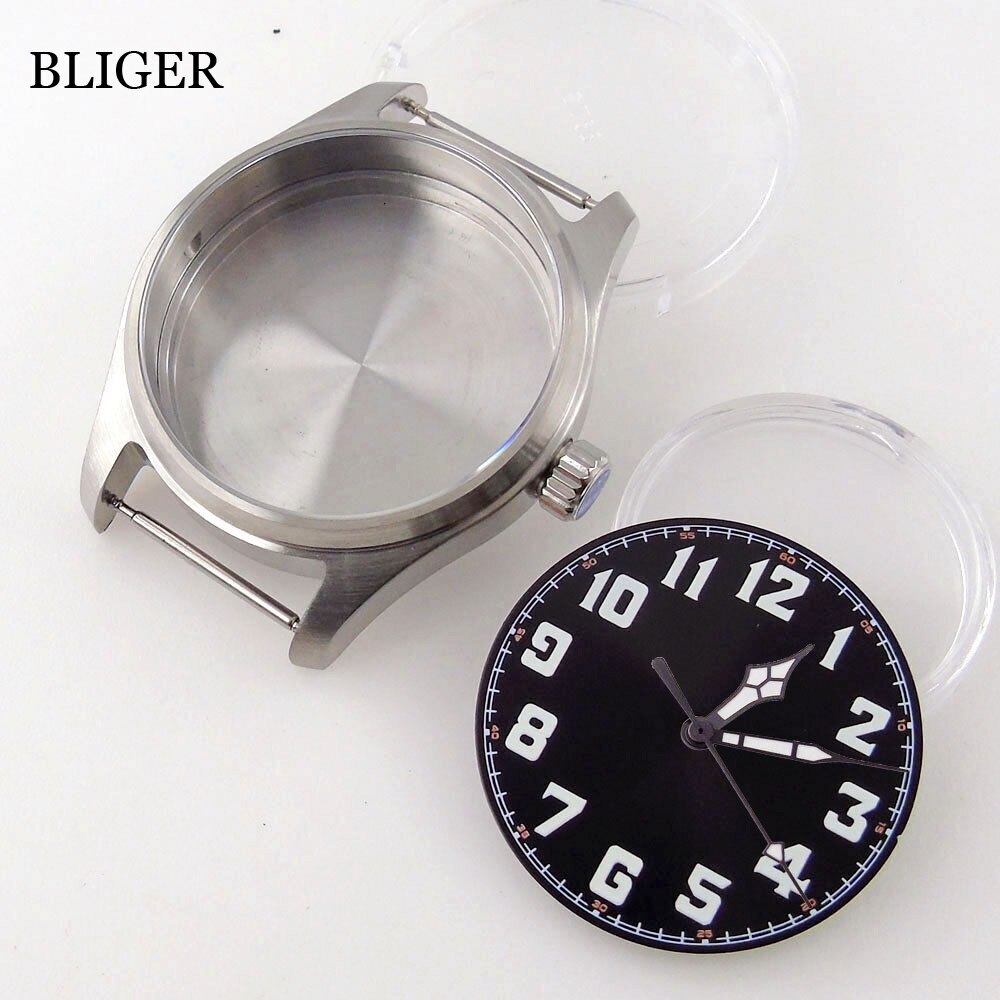 200M Waterproof Brushed Watch Case fit NH35A NH36A PT5000 ETA2824 Luminous hand