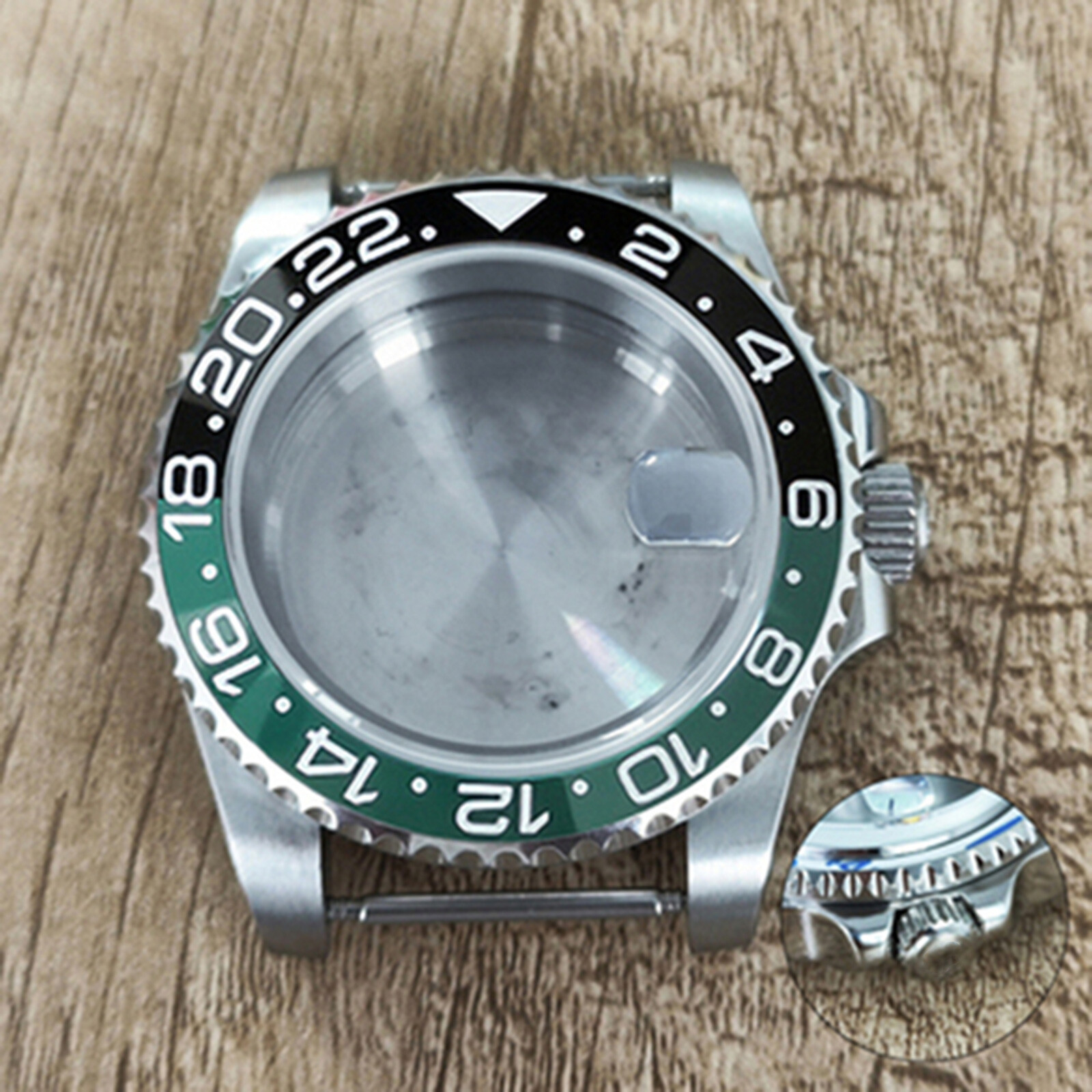 40mm Stainless Steel Watch Case Sapphire Glass Case for NH35 Mechanical Movement