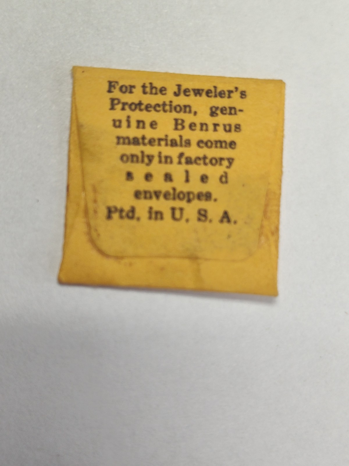 (Sealed) BENRUS 33-8 PART # 404M WINDING STEM, MALE . NEW OLD STOCK