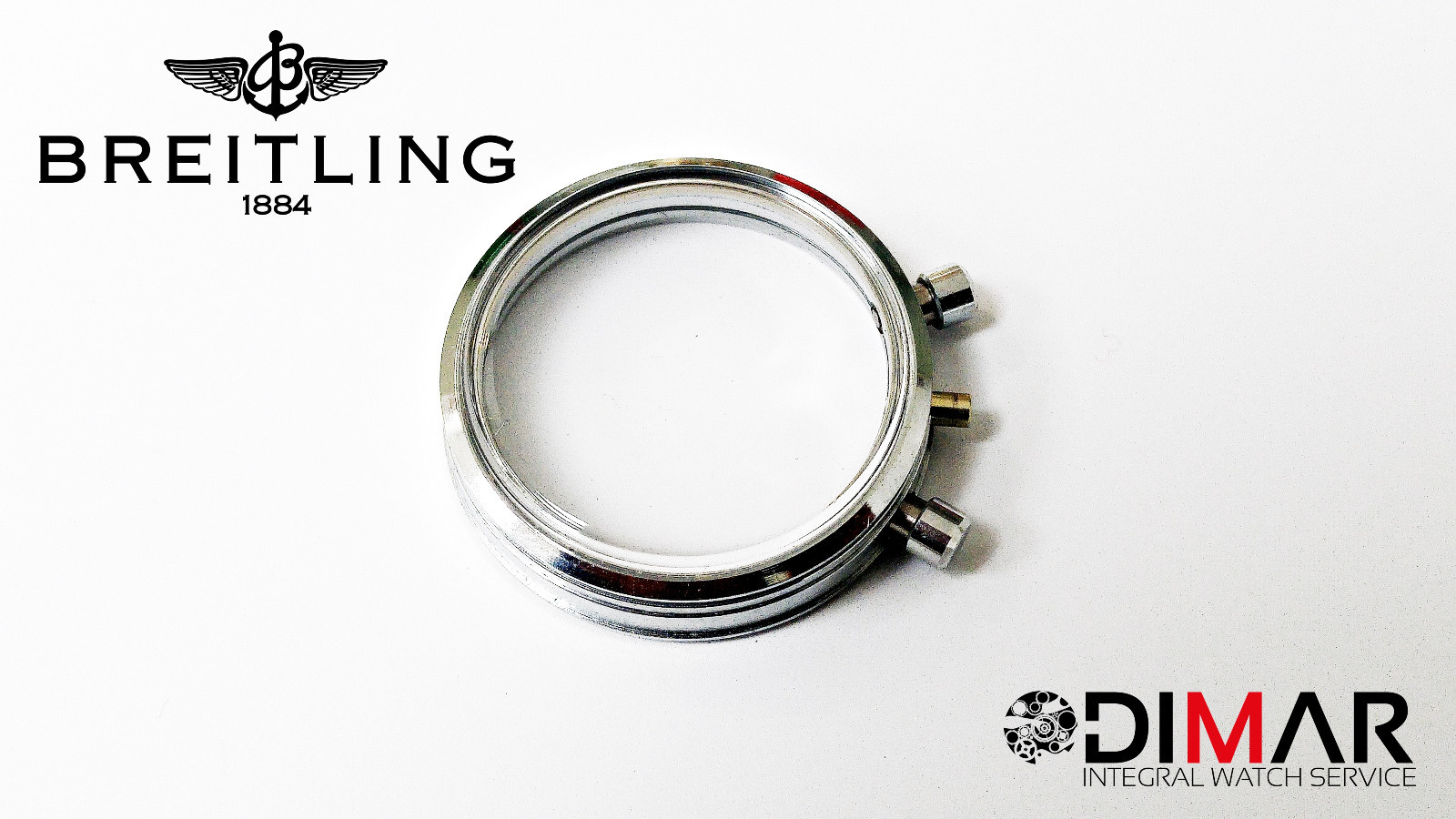 CAJA/CASE ORIGINAL BREITLING BREVET, SIN BISEL , PARA VALJOUX 7741