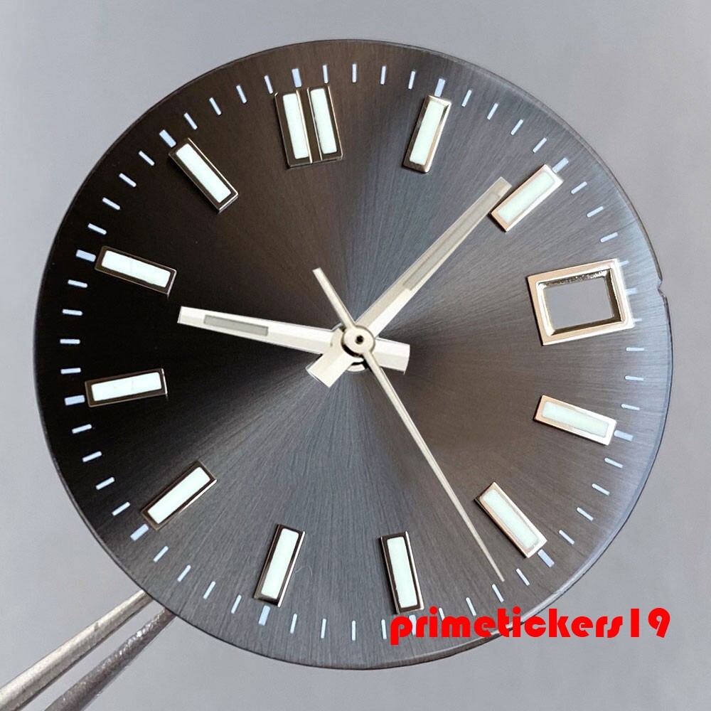 29mm NH35 Automatic Watch Dial+Hands Set Multicolor Face Date Luminous Sterile