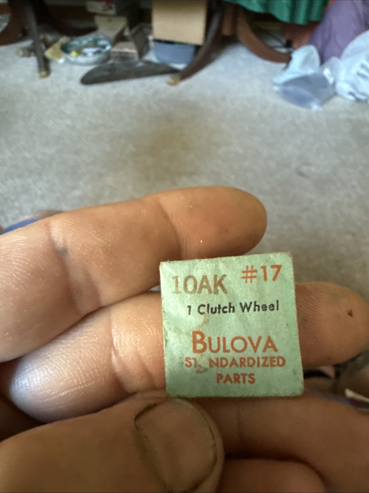 Bulova Part #17 10ak Clutch Wheel