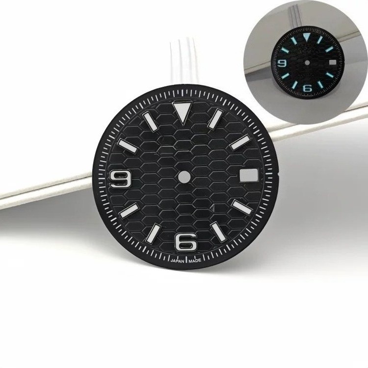 31mm Honeycomb Dial 6 & 9 Numerals 3H Date Fit Auto Mod Part