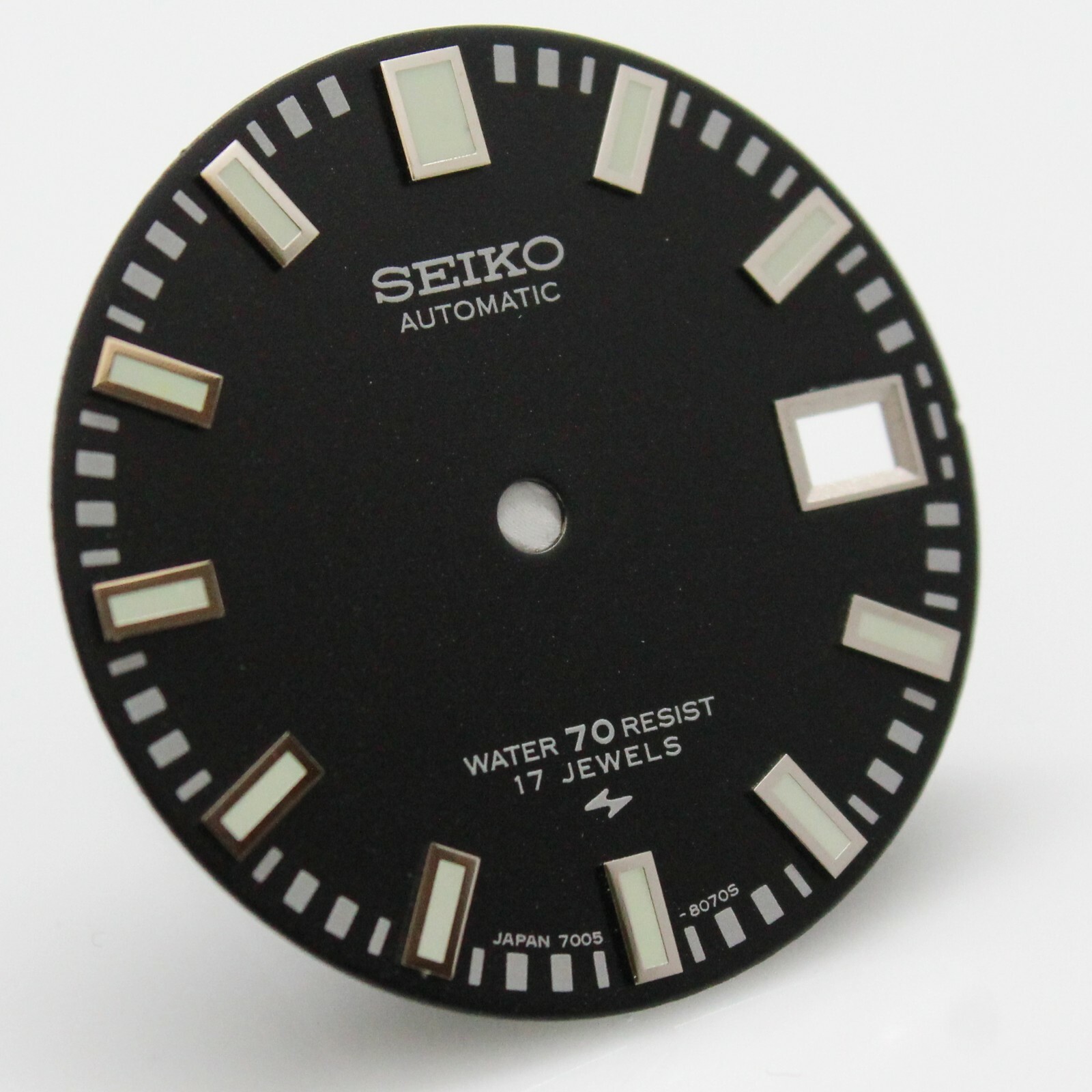 Resist Black Dial Seiko Diver 7005 8052 8050 Poor Man’s 62MAS 70 meter 17j Green