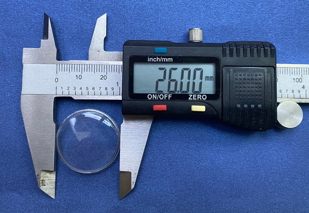 🕒5x Acrylic Watch Crystal | 26mm x 1.0mm Flat Top | USSR Vintage Plexiglass