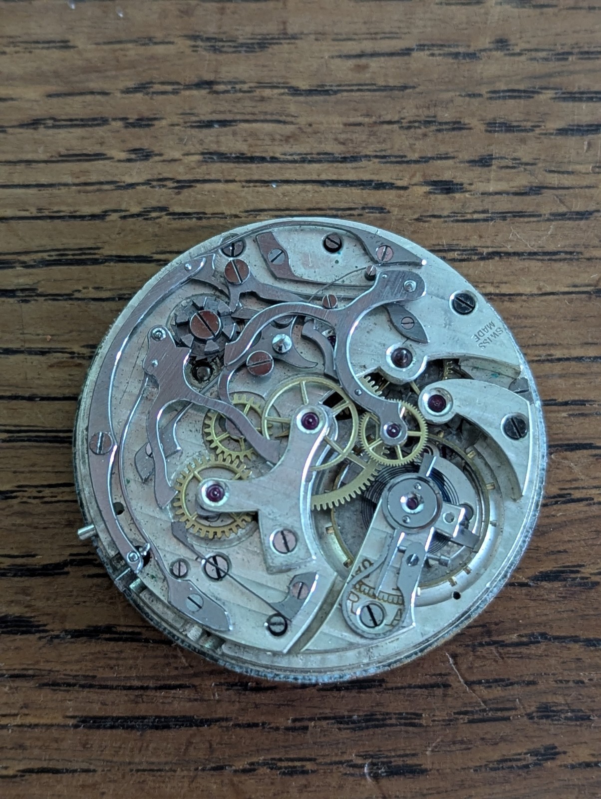 Chronograph Pocket Watch Movement/Dial/Hands Good Balance #S243