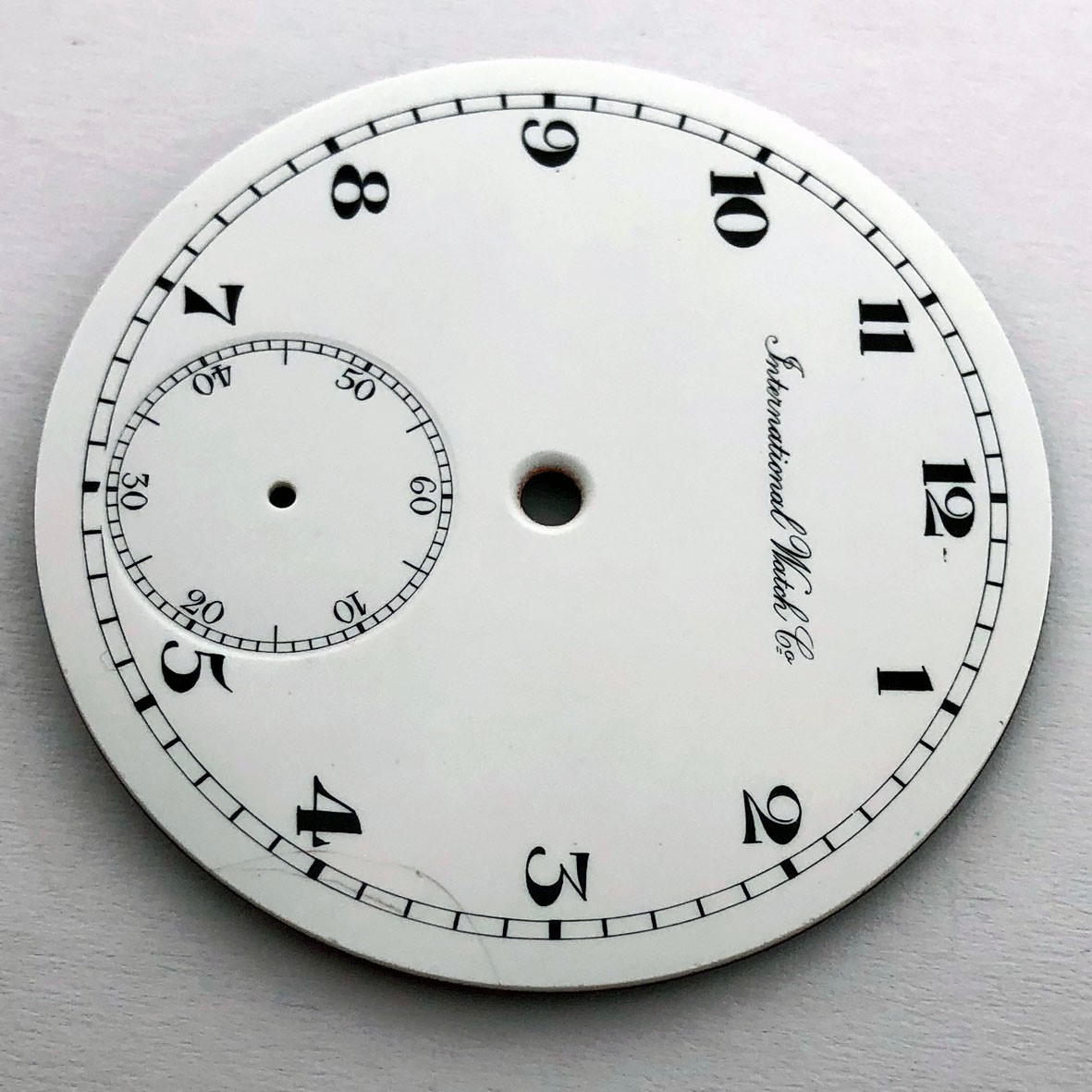 Rare Swiss ANTIQUE Original Enamel DIAL International Watch Co Schaffhausen IWC
