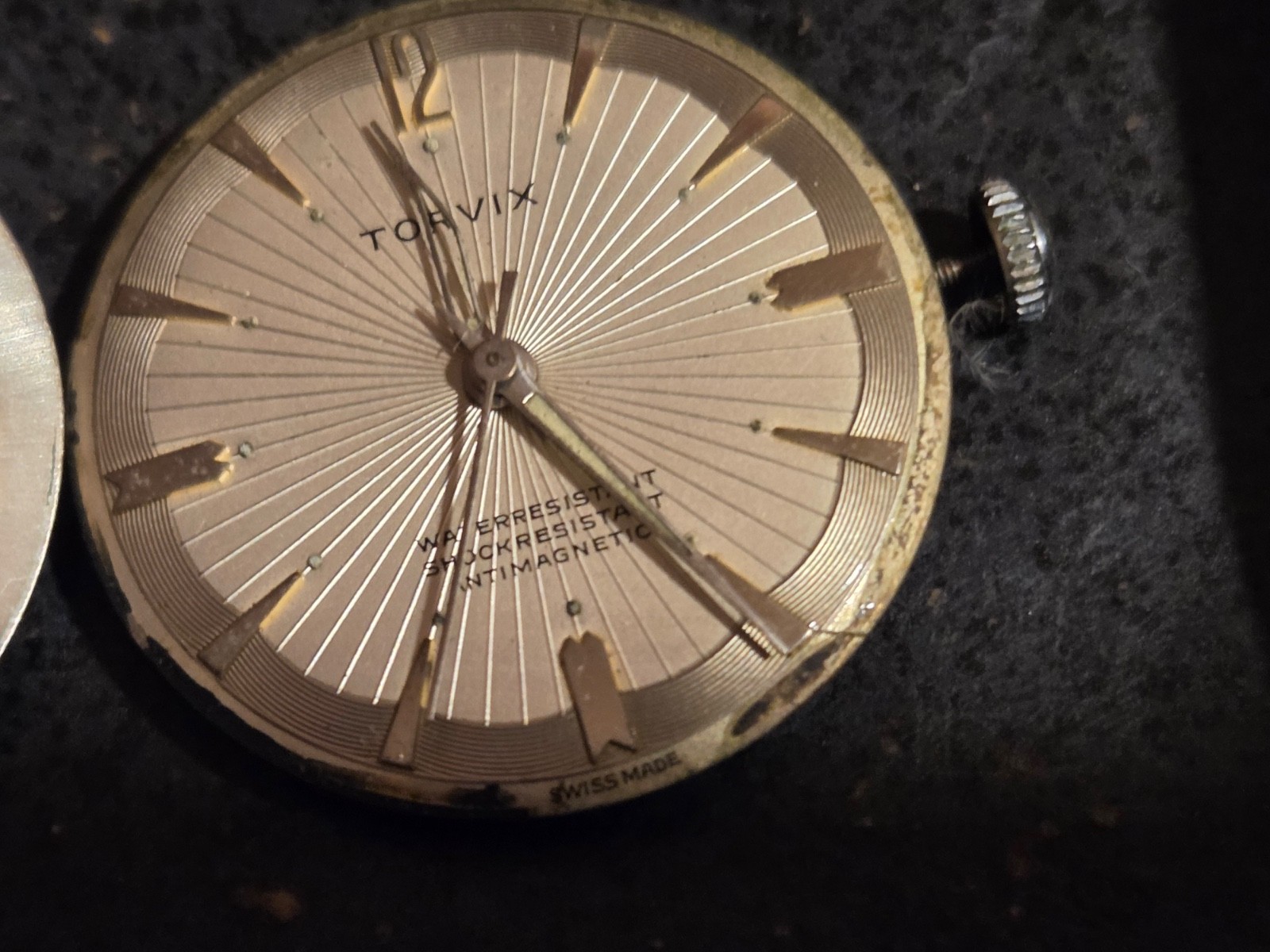 Ebosa 65 Swiss vintage. Movements & plates, parts, balance wheels. Read.