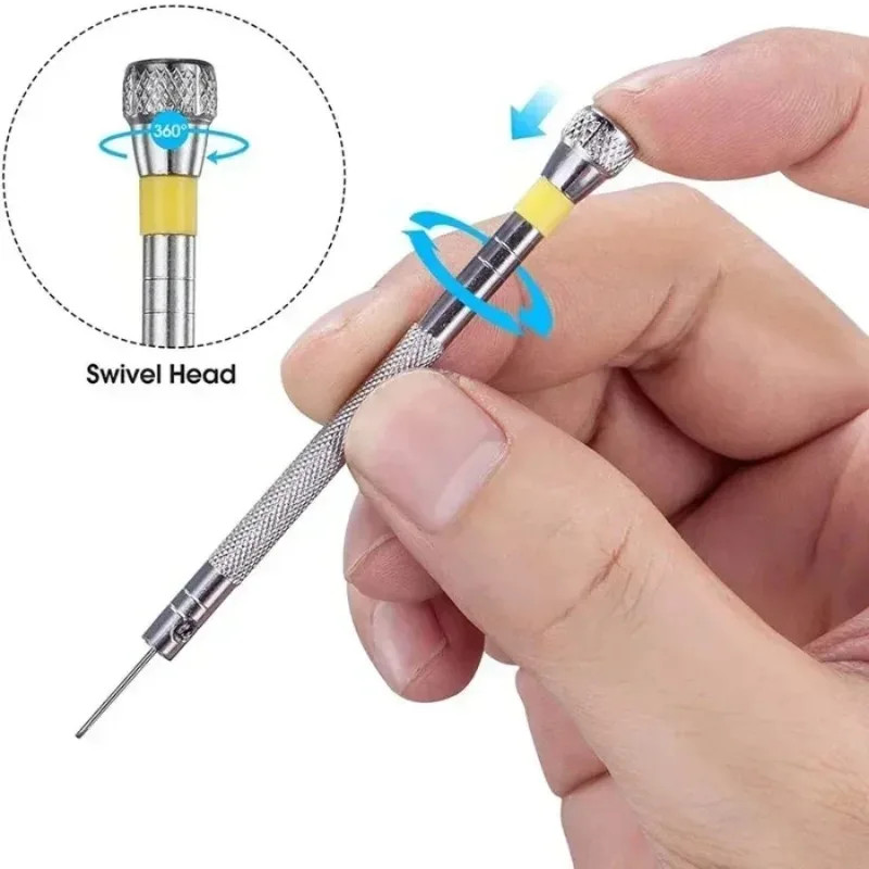 0.8-1.6mm Steel Screwdriver Watch Repairing Tool Portable Band Removal 5 Pcs