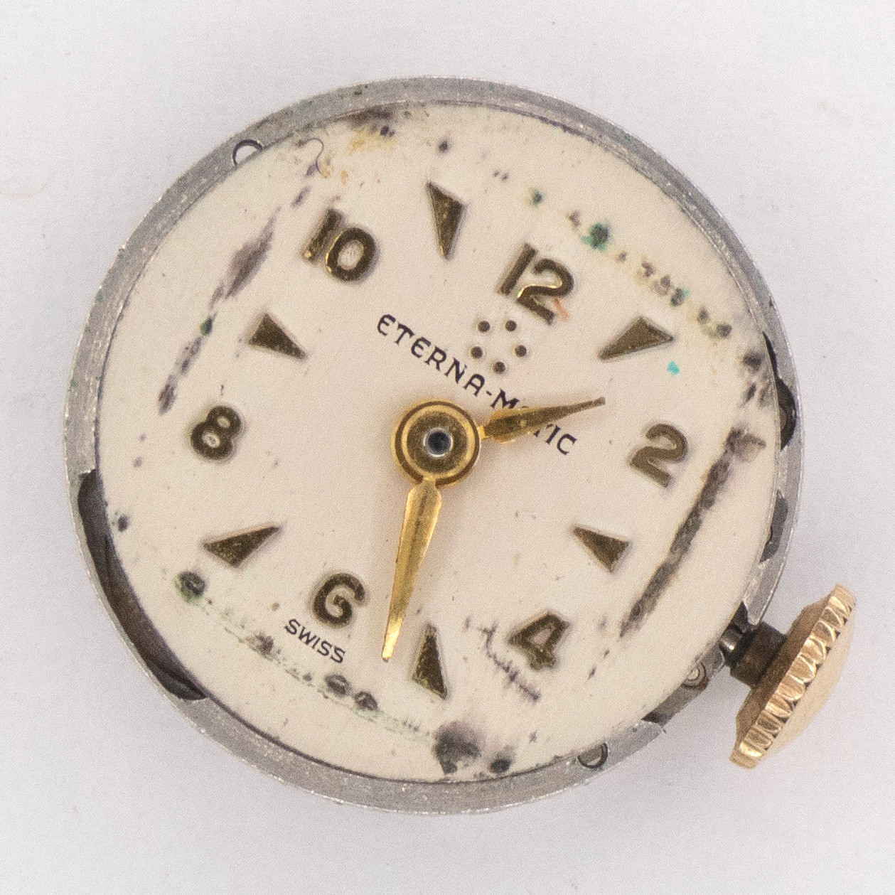 Vintage Eterna Matic 16.5 x 6.8 mm 17-Jewel Automatic Wristwatch Movement
