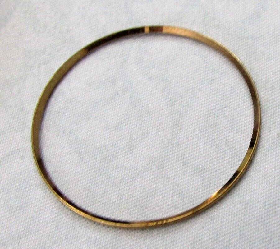 VINTAGE NOS ORIGINAL SEIKO CRYSTAL GOLD WATCH BEZEL FOR 30mm X 28.2 mm WC2