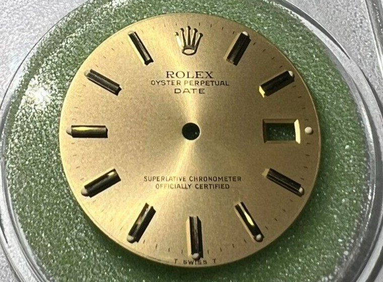 Factory Org Rolex Date Champagne Stick marker dial for Ref 15013-15233 FCD17304