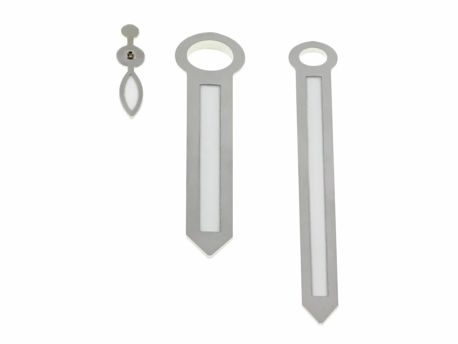 Silver Replacement Watch Hands Set For Panerai 44mm Movement 6497 6498
