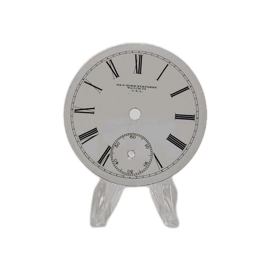 NY Standard 45.5mm 18s Enamel Pocket Watch Dial Only 868