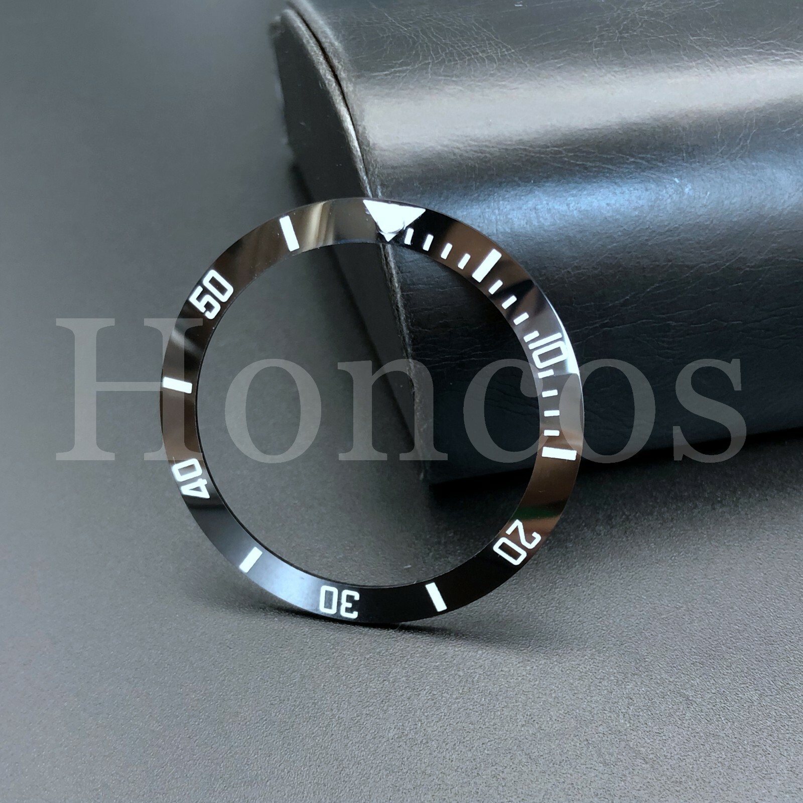 BEZEL INSERT FITS FOR ROLEX 40MM SEA DWELLER 16600 OR 16660 WATCH BLACK