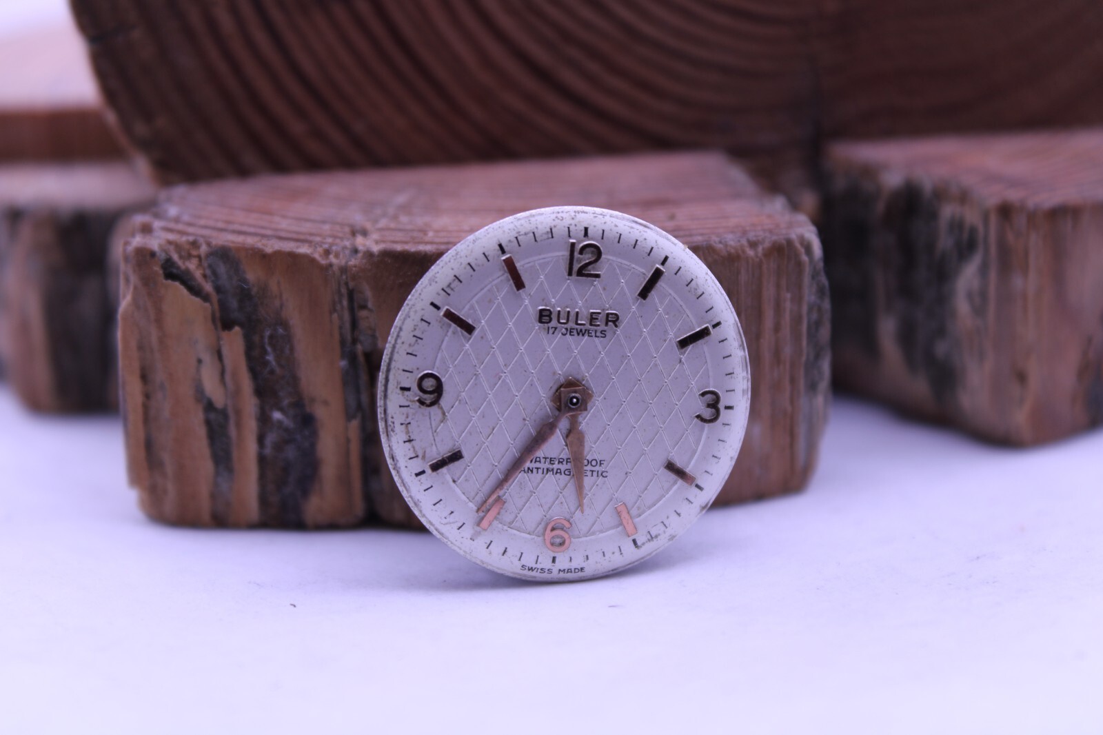 BULER CAL. 107 BRAC 17j SWISS WATCH MOVEMENT FOR REPAIR (A6)