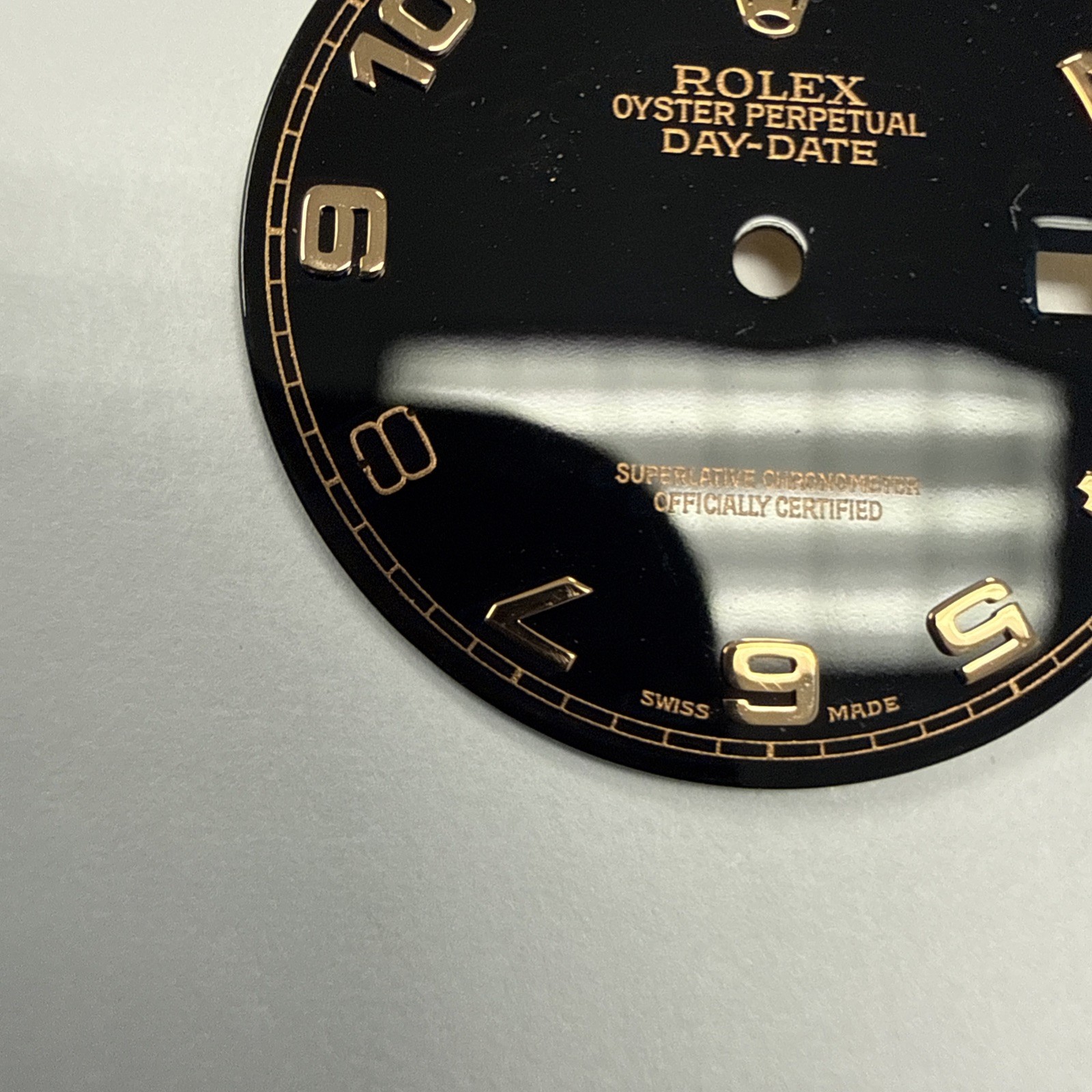 Rolex 118205 118235 Oyster Day-Date 36mm Arabic Dial Rose Gold Numbers
