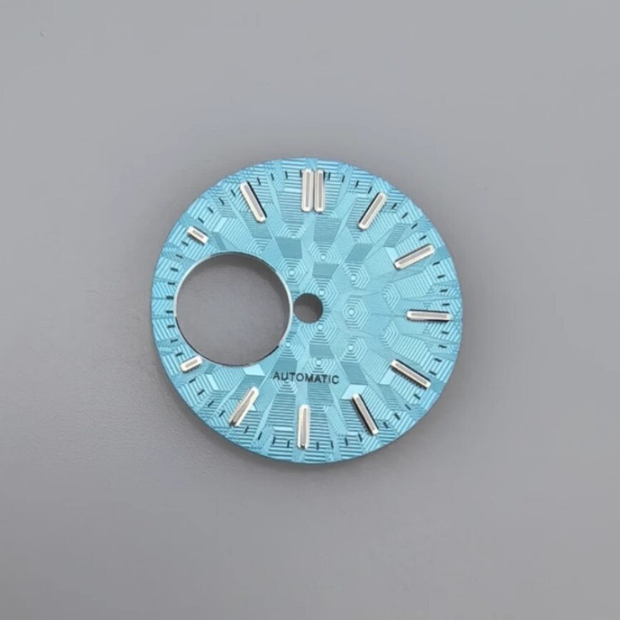 28.5mm NH38 Dial Skeletonized Dial Green Lume Fits NH34 NH38 Movement Nh34 Dial