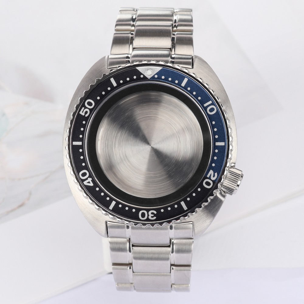 45mm NH35 Watch Case Bracelet Batman Bezel Modify turtle For Seiko NH35 Movement