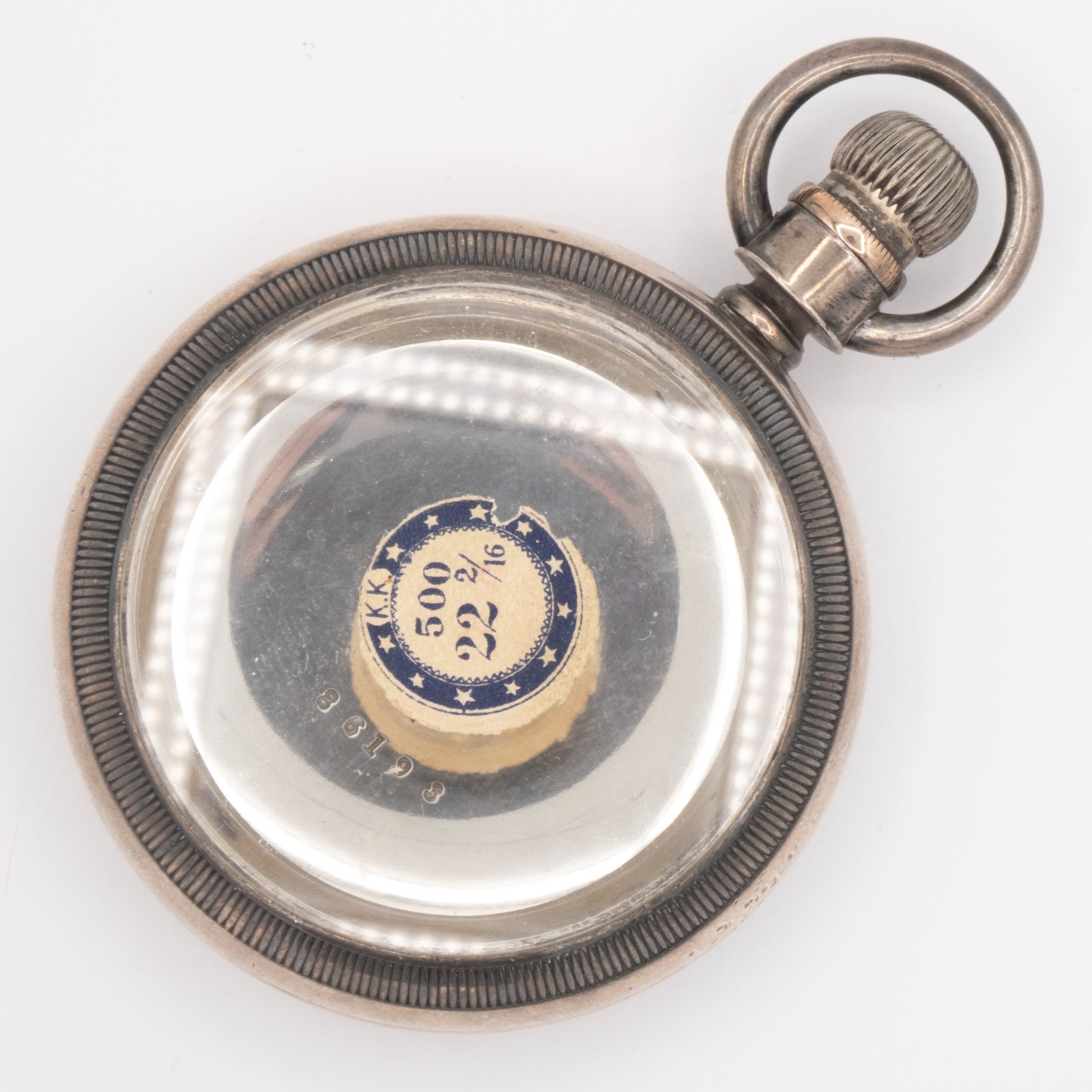 Waltham 60.7 x 86.3 mm 18 Size Coin Silver Antique Pocket Watch Swing Out Case