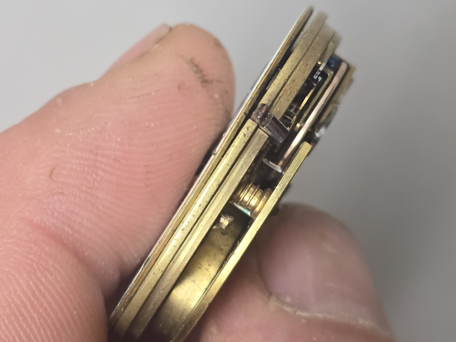 No. 1771 Keywind James Wood Glasgow Pocket Watch Movement Good Balance & Springs