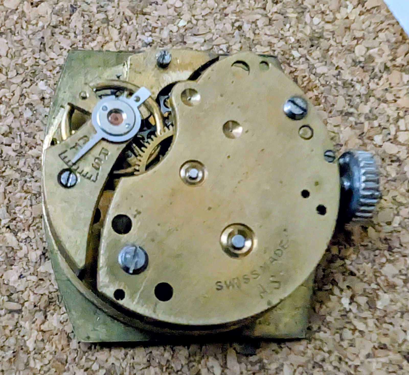 1928 Silver Case Mechanical Watch AS Movement Spares + Repairs
