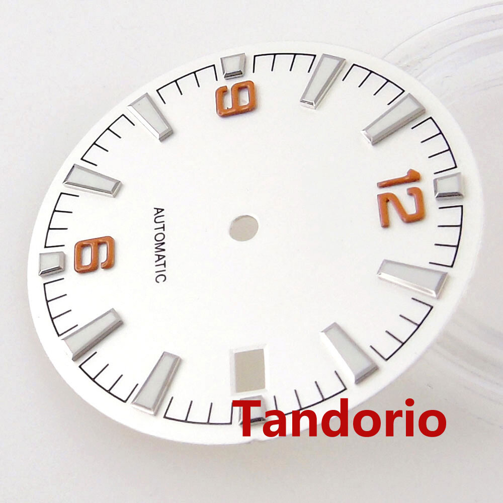 31mm Black Dial Face Fit NH35A NH36 Miyota8215 ETA2824 PT5000 Automatic Movement