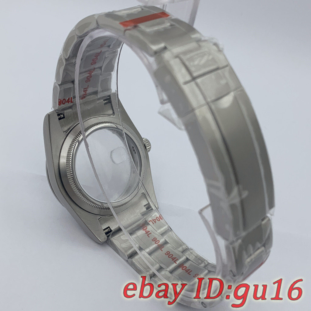 36mm/40mm Brushed silver watch case Fit NH35 NH36 Miyota 8215 821A ETA 2836/2824