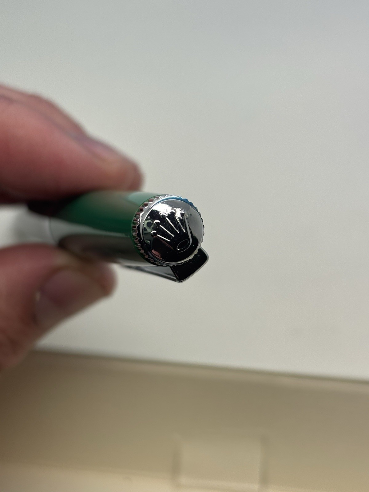 Rolex Classic Green Ballpoint Pen In Presentation Gift Genuine