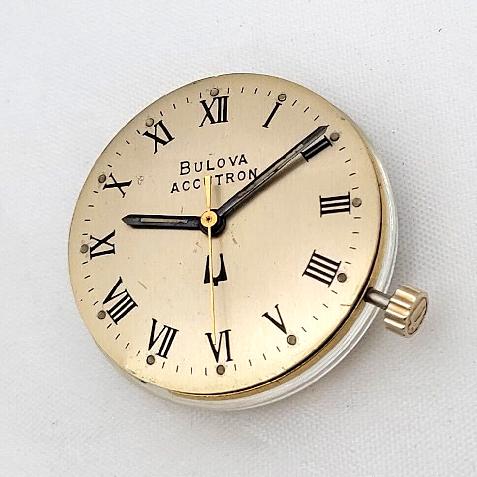 🔥🔥 BULOVA ACCUTRON – Movement + Dial + Crystal + Back Gasket & Retaining Ring!