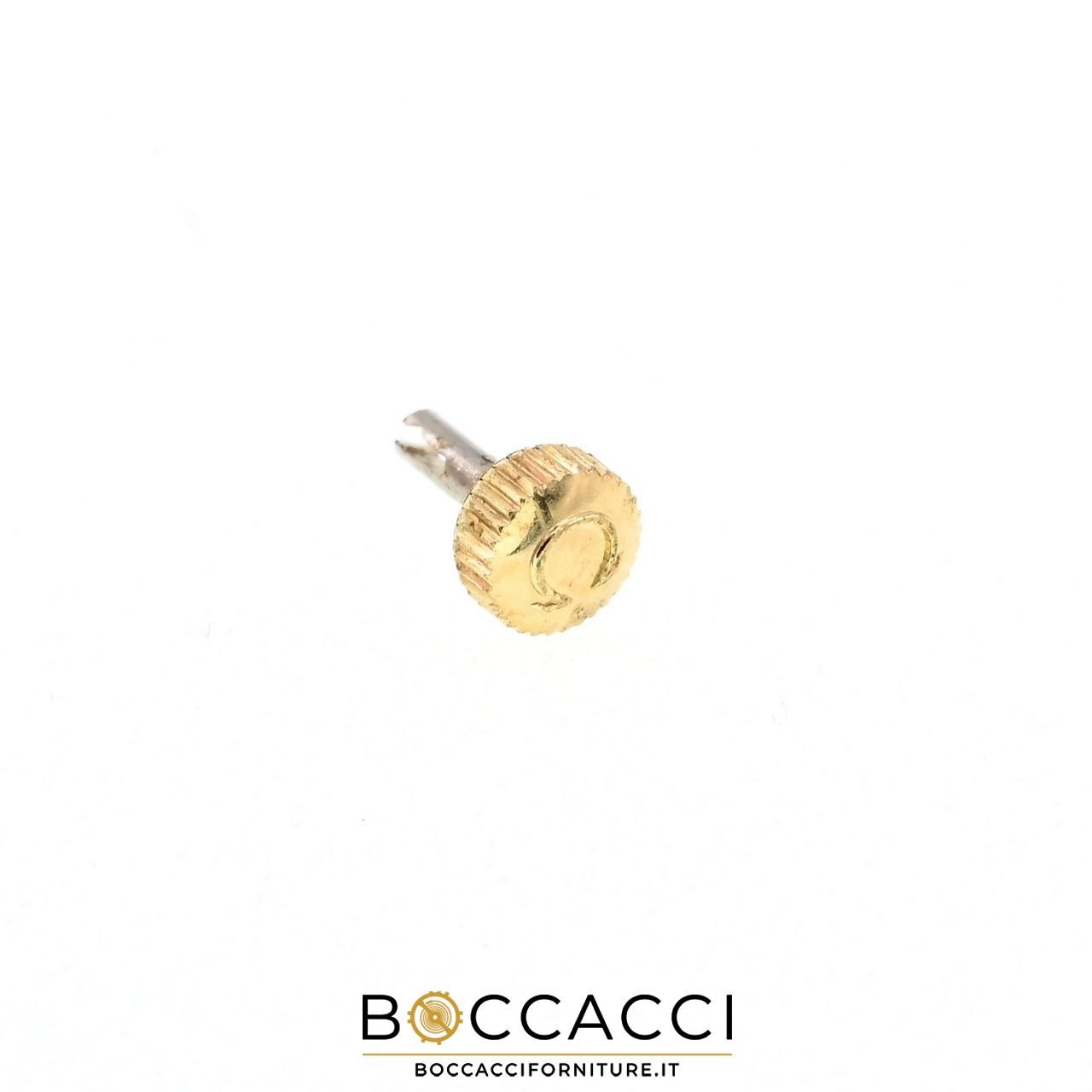 OMEGA 43022 Yellow Gold Crown Ø 3.75mm Tube 2.0mm (EXCELLENT STATE)