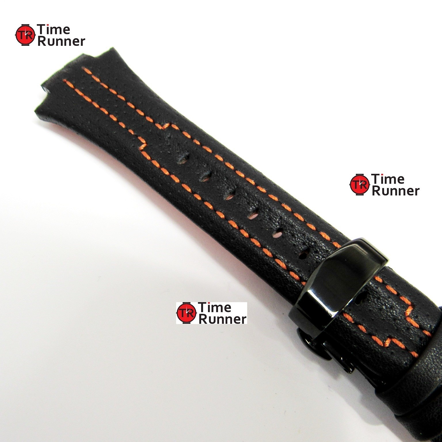 Seiko Sportura Leather Watch Band Replacement With PVD Clasp