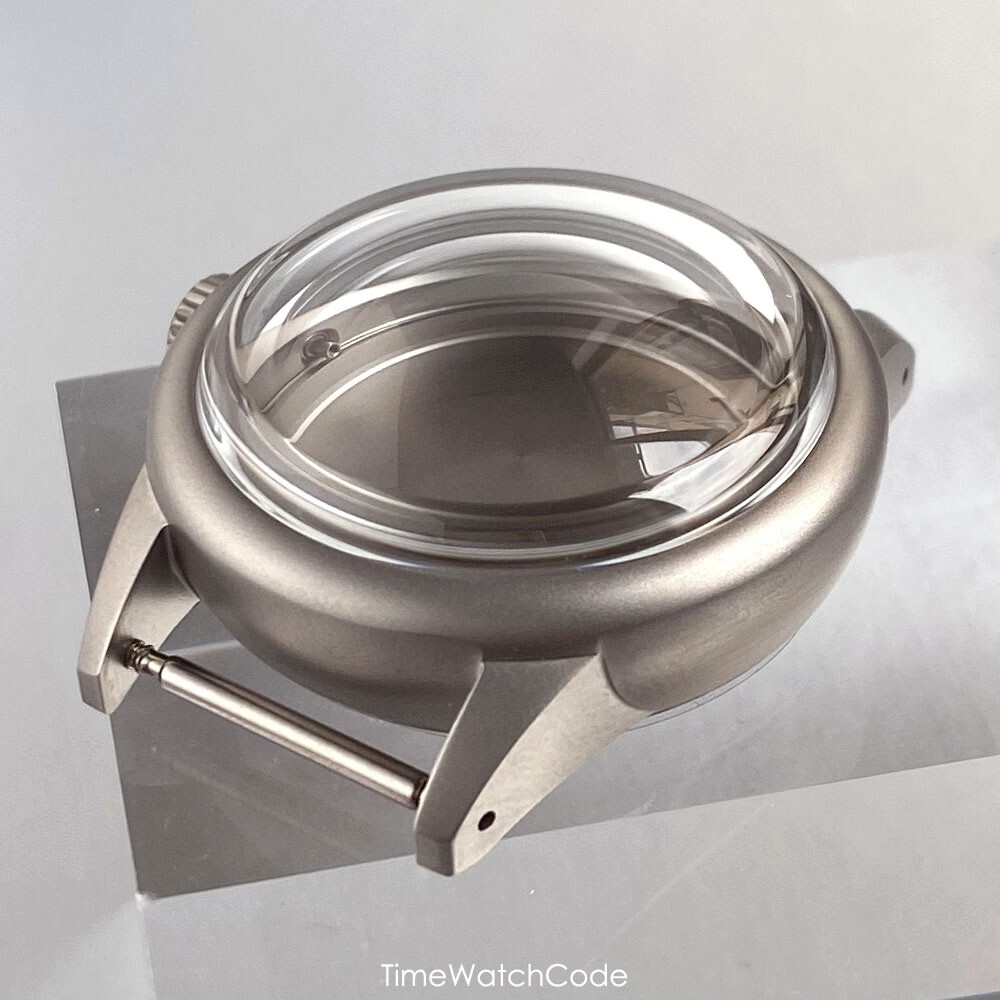 NH35 Watch Case 36mm 316L Steel Sandblast Case for NH36/38 4R35 Bubble Sapphire