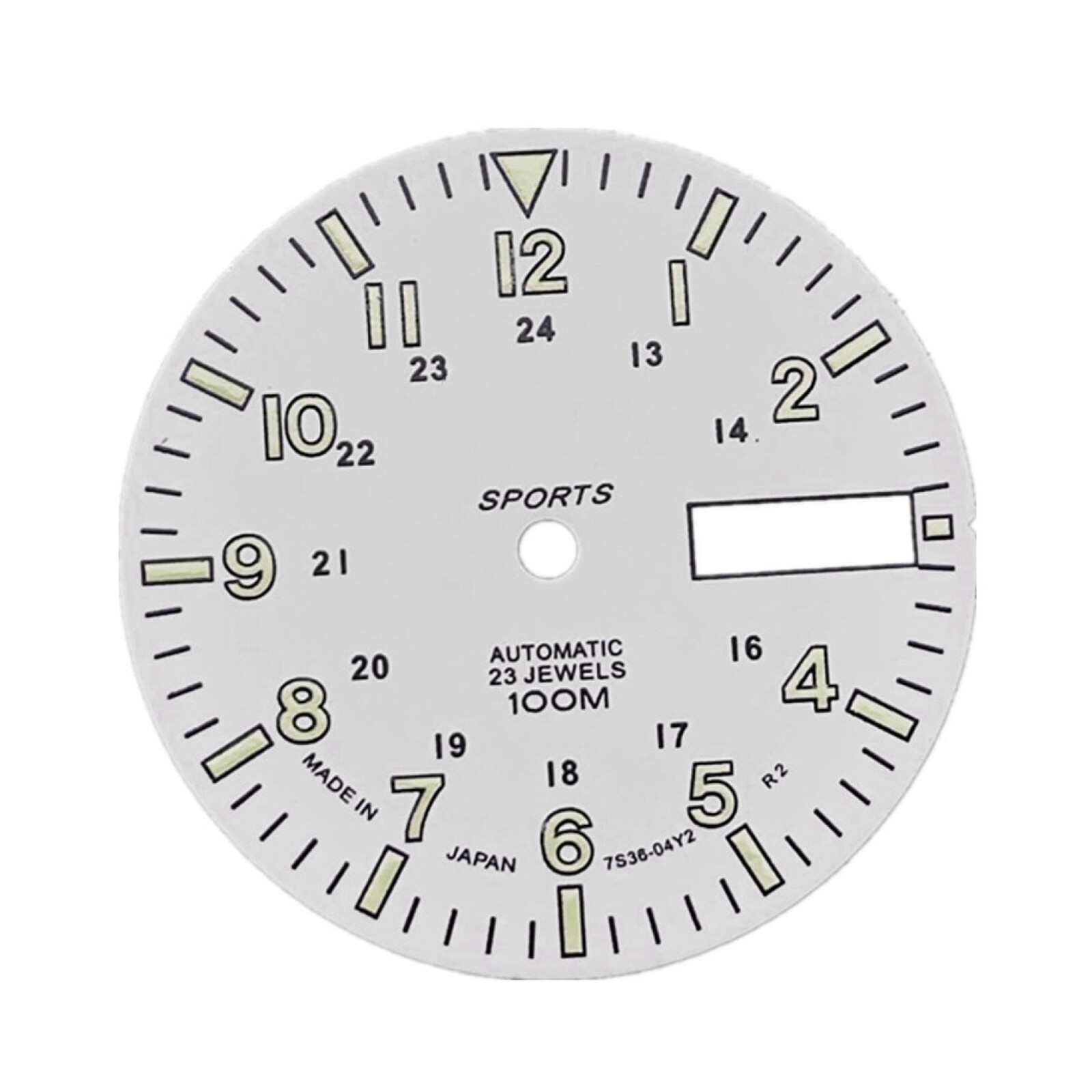 28.5mm C3 Luminous White Watch Dial for NH36A Automatic Mechanical Movement
