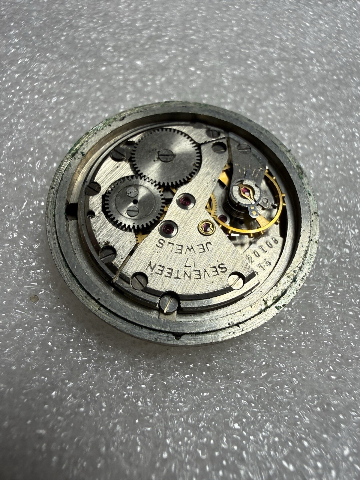 VINTAGE USSR Watch Movement POLJOT Cal. 2414 plus Dial. For Parts