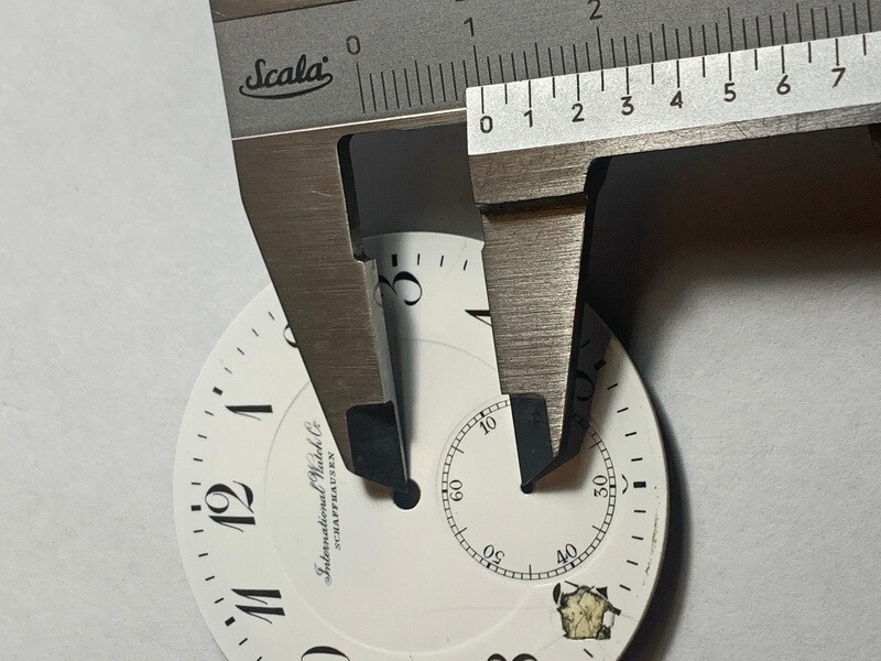 IWC Schaffhausen International Watch Company Antique Swiss White Enamel Dial