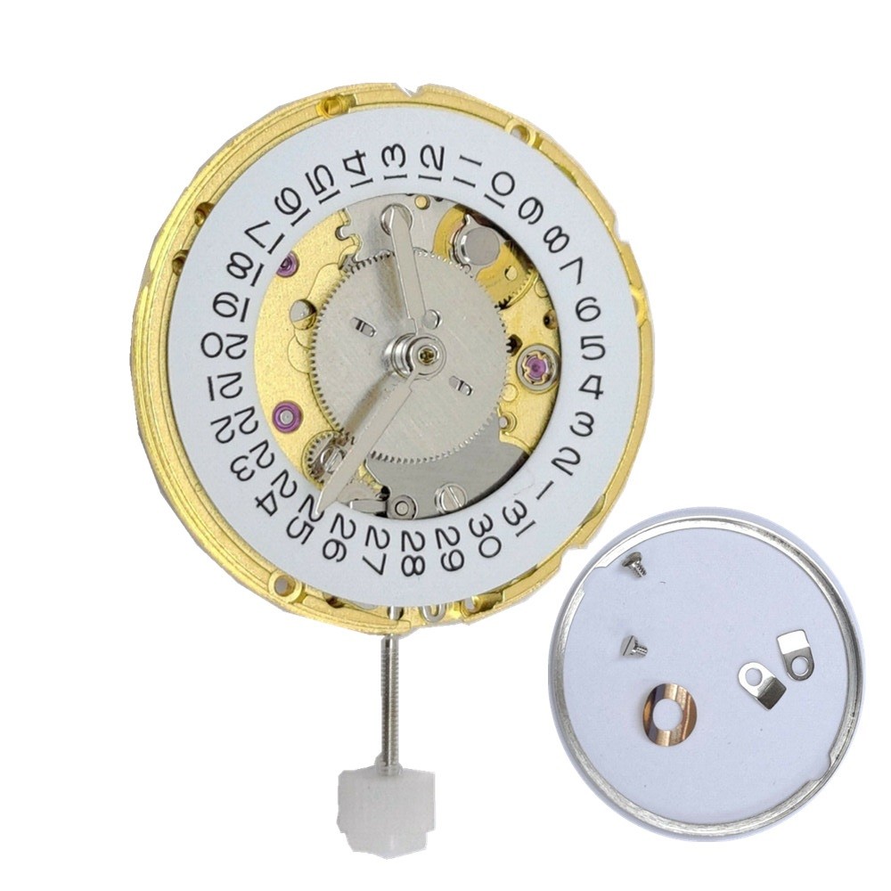 Gold Automatic Mechanical Watch Movement 4 Hands For ETA 2836-2 GMT Accessories