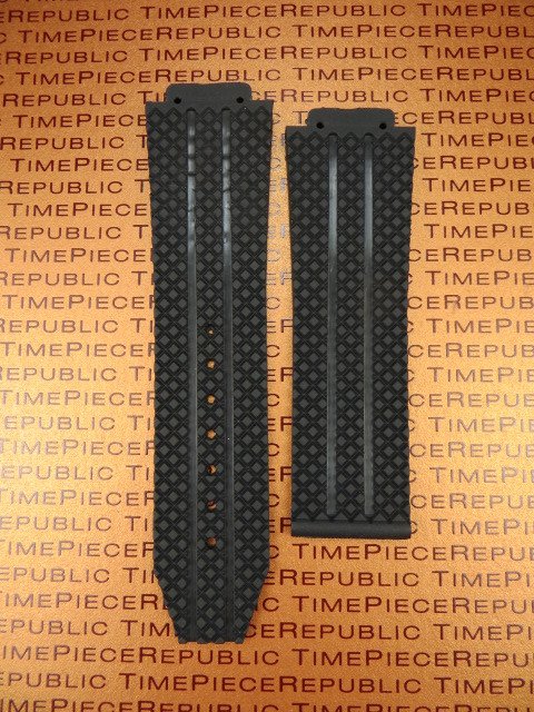 New HUBLOT Big Bang Rubber Strap Black Watch Band 44mm 44.5mm Case Radial Tire