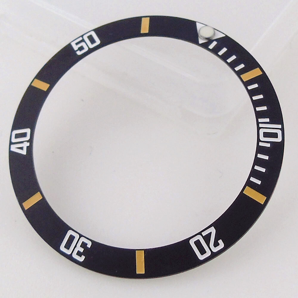 38mm*30.6mm Slope Black Ceramic Watch Bezel Fit 40mm GMT Watch Case Watch Parts