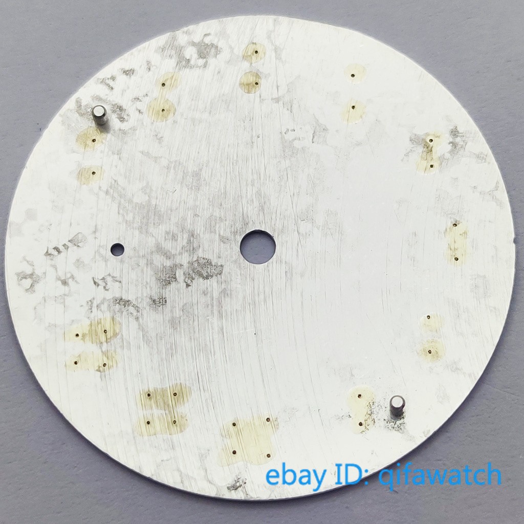 37mm Watch Dial With Hand Green Luminous Fit ETA6497 ST3600 Movement Accessories